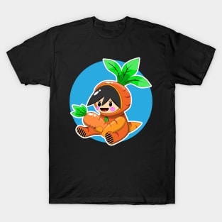 cute, funny and kawaii carrot cartoon character T-Shirt